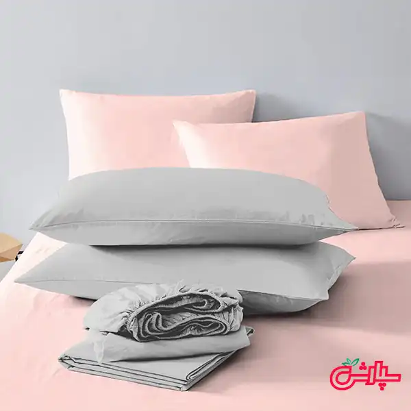 3792054 روتختی ساده کالباسی طوسی تمام کتان