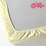 سرویس ملحفه ساده زرد لیمویی - کتان
