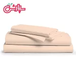 سرویس ملحفه ساده گلبهی - کتان