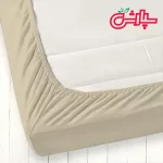 سرویس ملحفه ساده نسکافه ای- کتان
