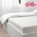 ملحفه سفید ساده کتان سپارشی