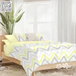 روتختی پسرانه اسپرت زیک زاک لیمویی سفید