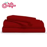 ملحفه ساده زرشکی