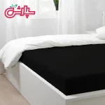 سرویس ملحفه ساده مشکی - کتان