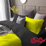 روتختی هتلی نوک مدادی زرد - نخ ژاکارد