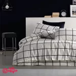 روتختی اسپرت دخترانه سفید مشکی چهارخانه