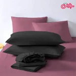 روتختی ساده یاسی نوک مدادی - تمام کتان - Image 2