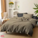 کاور روتختی ساده نسکافه ای نوک مدادی لینن