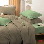 روتختی ساده لینن نسکافه ای سبز